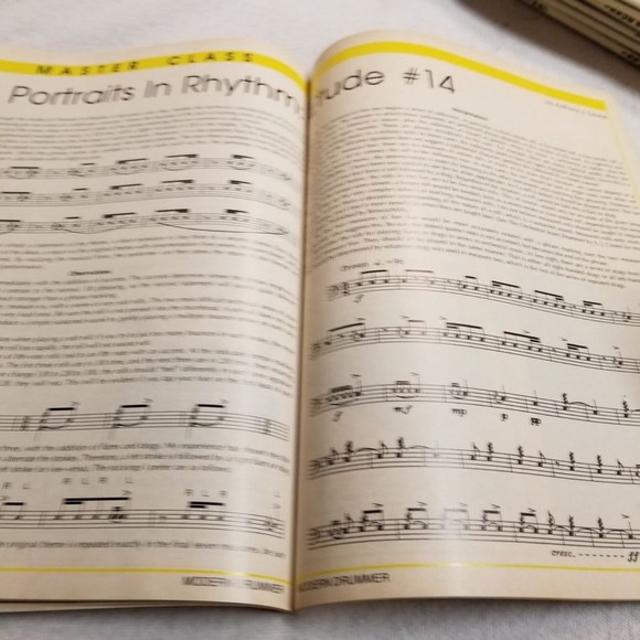 September 1988 Modern Drummer Mag AIRTO, Gilson Lavis Buddy Miles - Picture 6 of 7